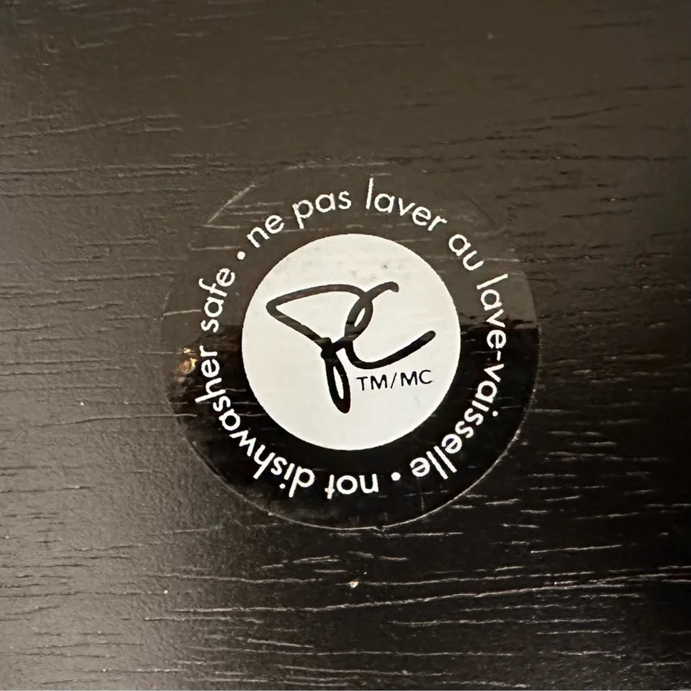 PRESIDENTS CHOICE Black Wood Charger Plates Set of 4 - Picture 7 of 7